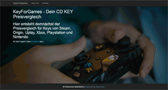 Desktop Screenshot of keyforgames.com